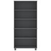 vidaXL Highboard HAMAR Solid Wood Pine Dark Grey
