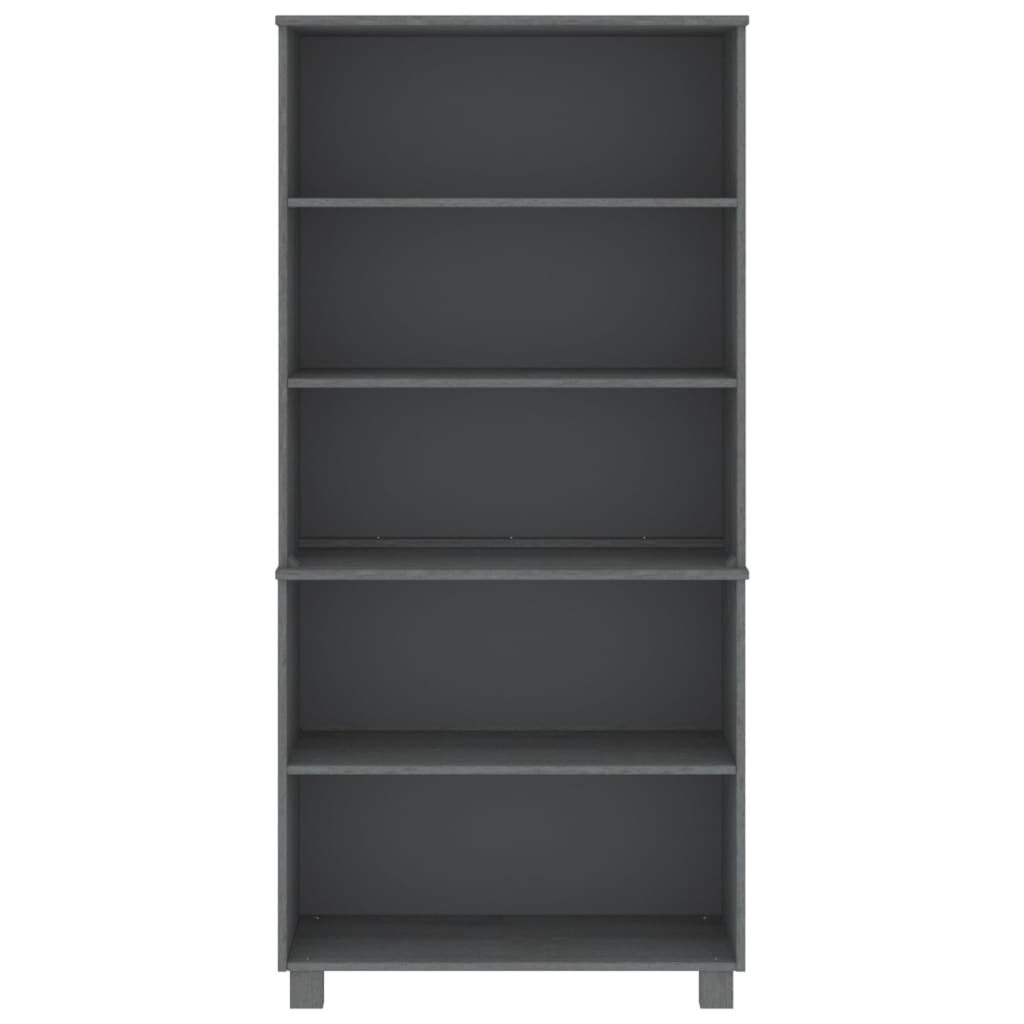 vidaXL Highboard HAMAR Solid Wood Pine Dark Grey