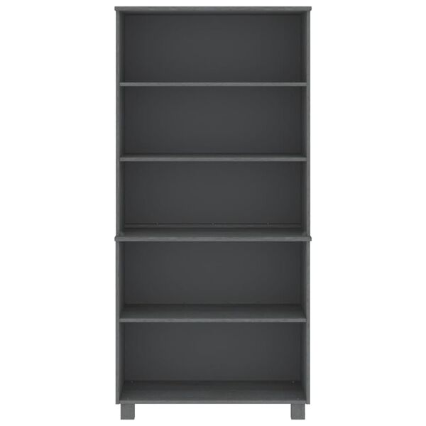 vidaXL Highboard HAMAR Solid Wood Pine Dark Grey