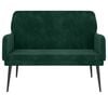 vidaXL Bench Dark Green 108x79x79 cm Velvet