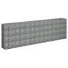 vidaXL Gabion Raised Bed Galvanised Steel 270x30x90 cm