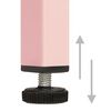 vidaXL TV Cabinet Pink 105x35x50 cm Steel