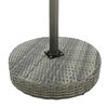 vidaXL 3 Piece Garden Bar Set with Cushions Poly Rattan Grey