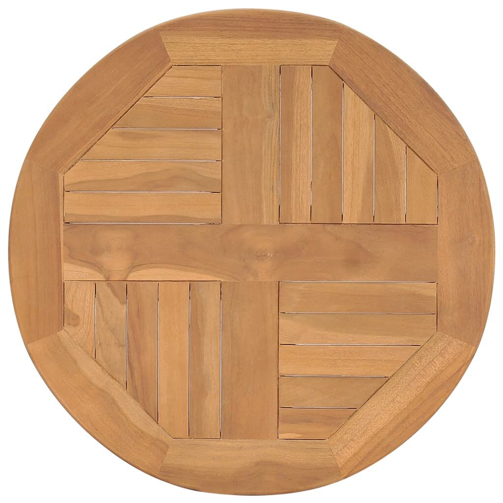 vidaXL Bistro Table Ø60x75.5 cm Solid Teak Wood