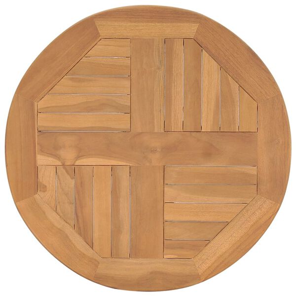 vidaXL Bistro Table Ø60x75.5 cm Solid Teak Wood