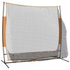 vidaXL Golf Practice Net Black and Orange 215x107x216 cm Polyester