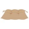 vidaXL Garden Chairs with Beige Cushions 3 pcs Solid Teak Wood