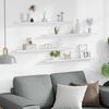 vidaXL Wall Shelves 4 pcs White 80x9x3 cm