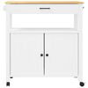 vidaXL Kitchen Trolley MONZA 84x40x90 cm Solid Wood Pine