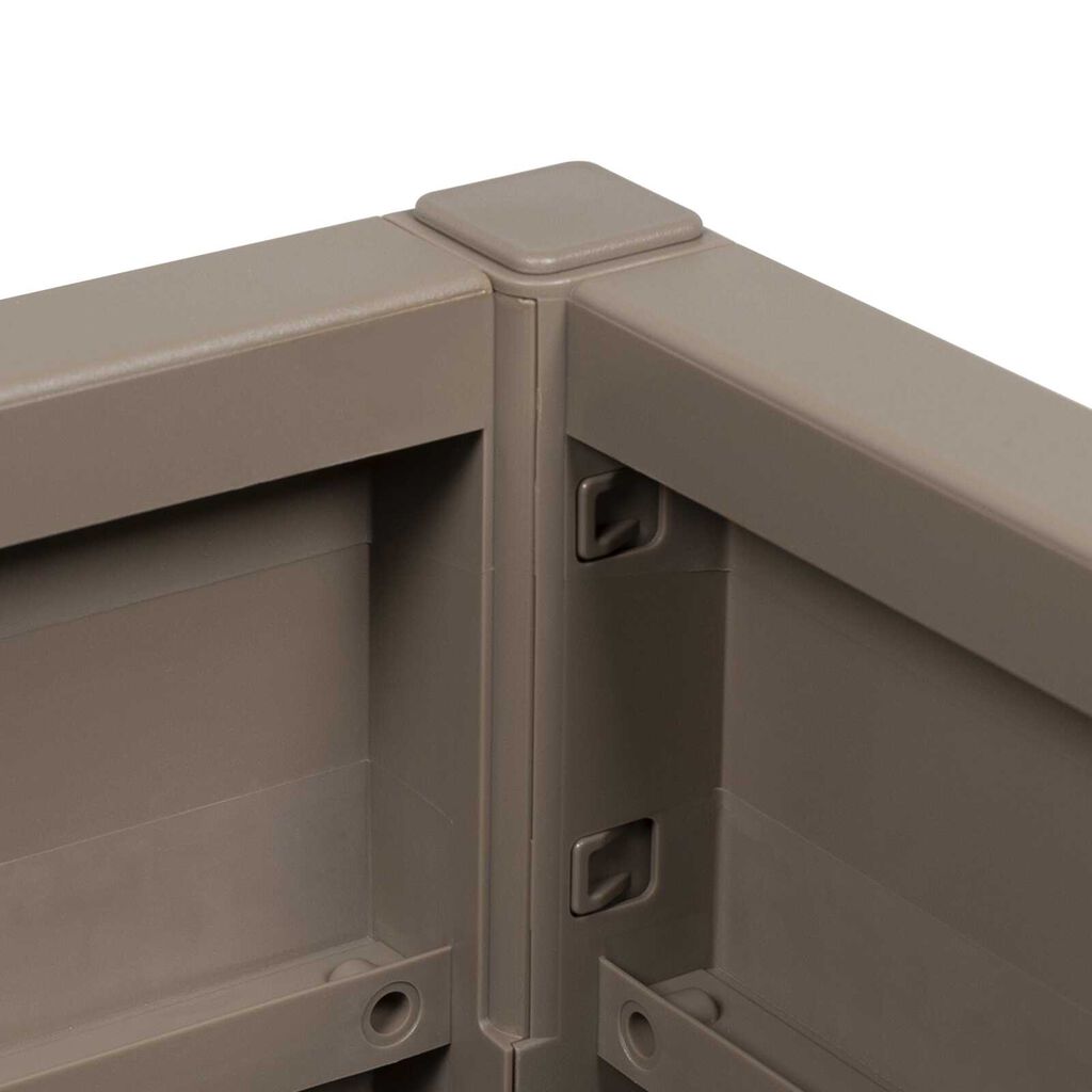 vidaXL Garden Planter Dove grey PP (polypropylene) 36 x 36 x 35 cm
