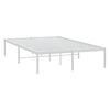 vidaXL Metal Bed Frame without Mattress White 135x190cm