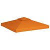 vidaXL Gazebo Cover Canopy Replacement 310 g / m² Orange 3 x 3 m