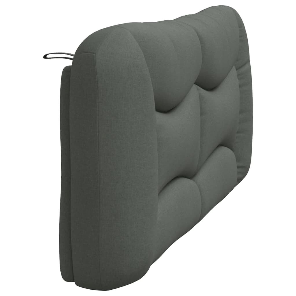 vidaXL Headboard Cushion Dark Grey 193 cm Fabric