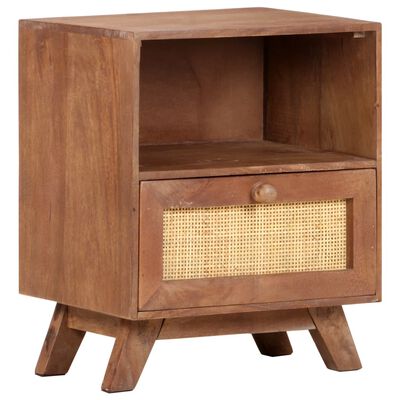 vidaXL Bedside Cabinet 40x30x50 cm Solid Mango Wood