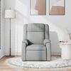 vidaXL Recliner Chair Light Grey Fabric