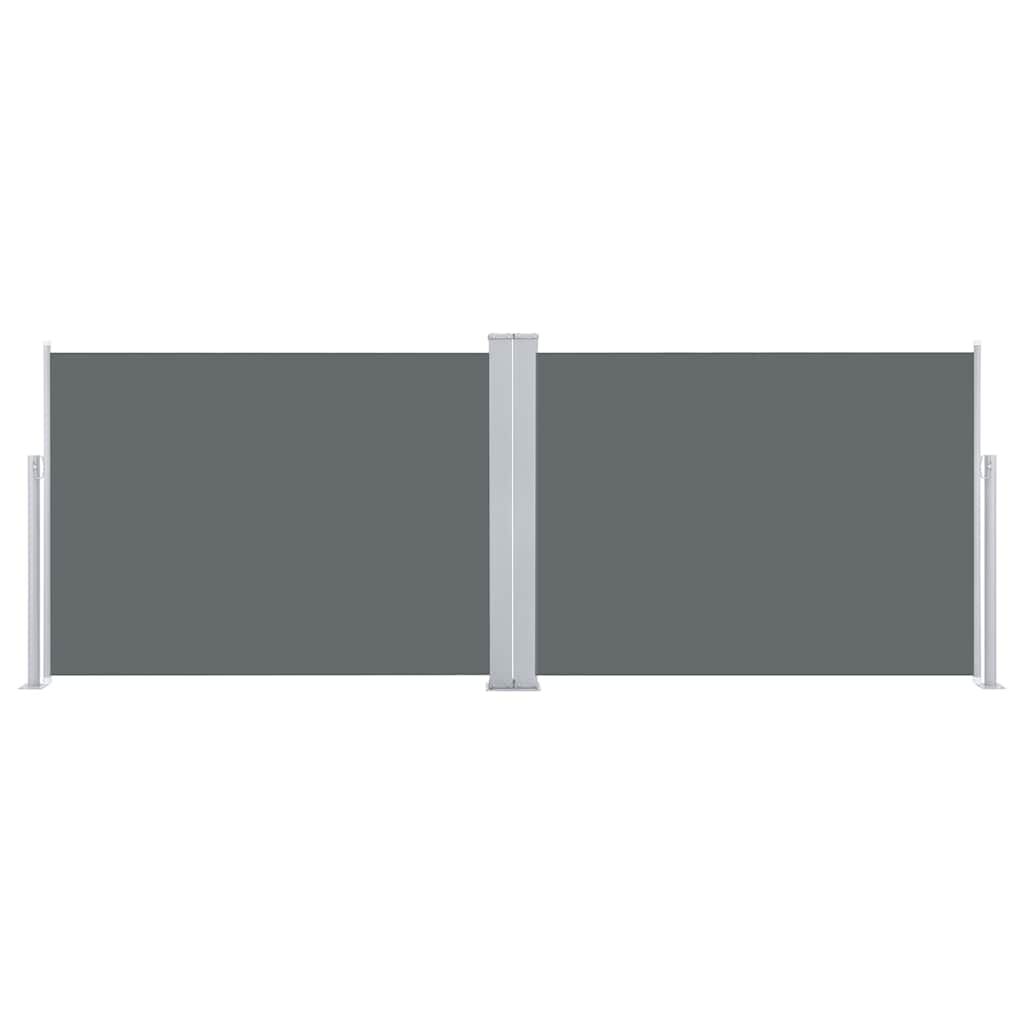 vidaXL Retractable Side Awning Anthracite 100x1000 cm