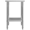 vidaXL Kitchen Work Table 60x60x85 cm Stainless Steel