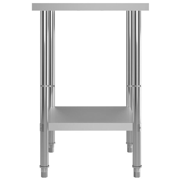 vidaXL Kitchen Work Table 60x60x85 cm Stainless Steel