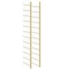 vidaXL Wall Mounted Wine Rack for 36 Bottles Gold Iron