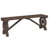 vidaXL Garden Bench 115 cm Solid Wood Fir