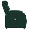 vidaXL Electric Stand up Massage Recliner Chair Dark Green Velvet