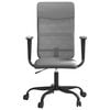 vidaXL Office Chair Height Adjustable Grey Mesh Fabric and Faux Leather
