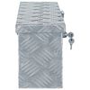 vidaXL Aluminium Box 48.5x14x20 cm Silver