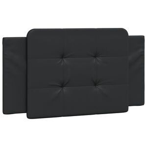 vidaXL Headboard Cushion "Zadar" Black 100 cm Faux Leather