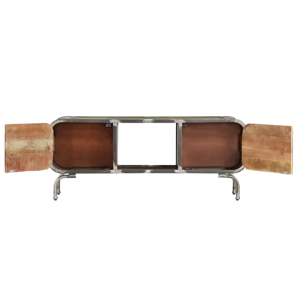 vidaXL TV Cabinet Multicolour 110x30x42 cm Solid Wood Reclaimed