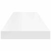 vidaXL Floating Wall Shelves 4 pcs White 80x23.5x3.8 cm MDF
