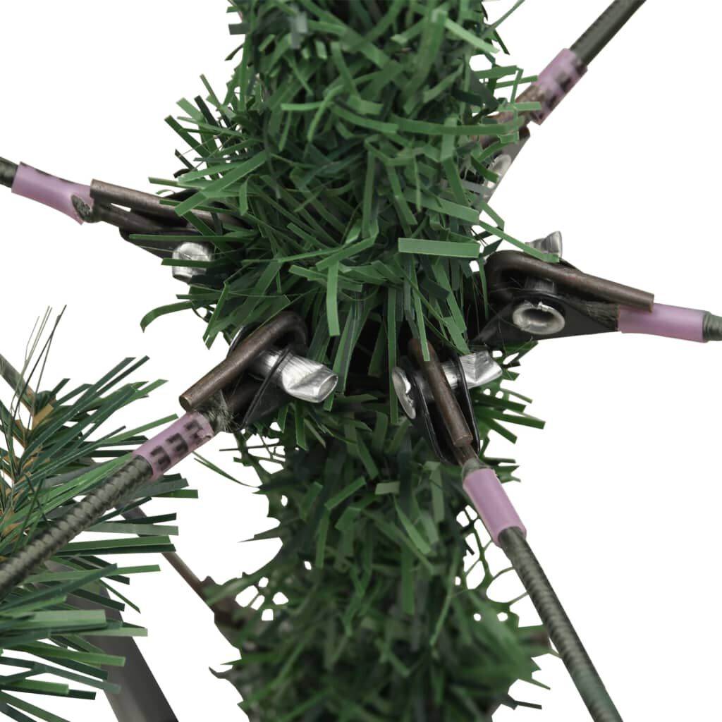 vidaXL Artificial Hinged Christmas Tree with Cones 240 cm