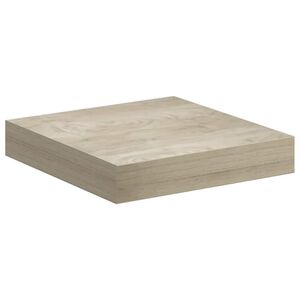 vidaXL Floating Wall Shelf Oak 23x23.5x3.8 cm MDF