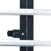 vidaXL Foldable Transport Trolley 150 kg Aluminium Sliver
