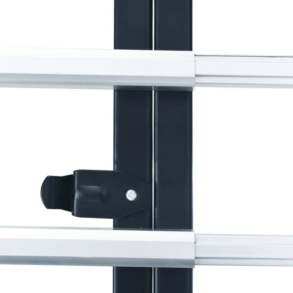 vidaXL Foldable Transport Trolley 150 kg Aluminium Sliver