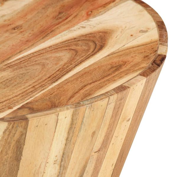vidaXL Coffee Table Ø65x31 cm Solid Acacia Wood