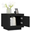 vidaXL Coffee Table Black 51x50x45 cm Engineered Wood