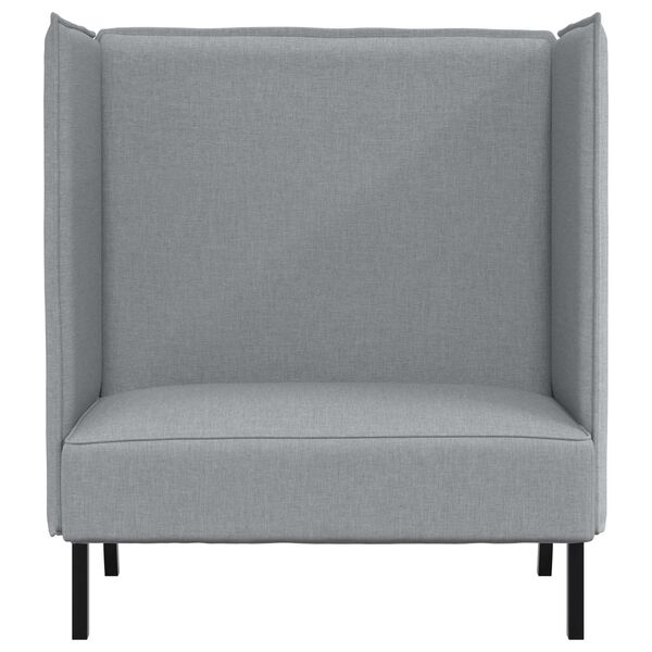vidaXL Highback Sofa 101cm Light grey Fabric