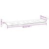 vidaXL Garden Bench Cushion Beige 180x50x3 cm Oxford Fabric