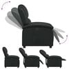 vidaXL Recliner Chair Black Faux Leather