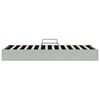 vidaXL Storage Bed with Mattress Light Grey 100 x 190 cm Velvet