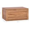 vidaXL Wall-mounted Bathroom Cabinet 60x45x30 cm Solid Teak Wood