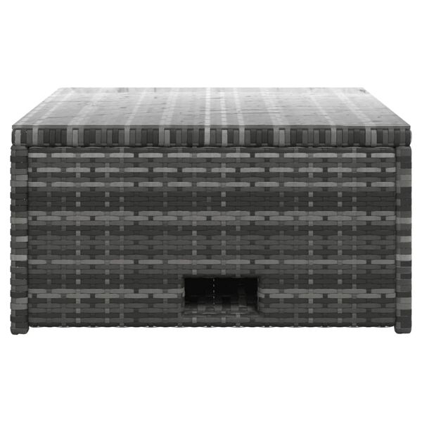 vidaXL 4 Piece Garden Lounge Set with Cushions Poly Rattan Grey
