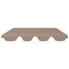 vidaXL Replacement Canopy for Garden Swing Taupe 188/168x145/110 cm
