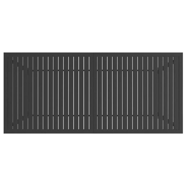 vidaXL Garden Table Anthracite 190x80x72 cm Steel