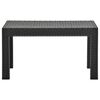 vidaXL 2 Piece Garden Lounge Set with Cushions PP Rattan Anthracite