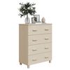 vidaXL Sideboard HAMAR Honey Brown 79x40x103.5 cm Solid Wood Pine