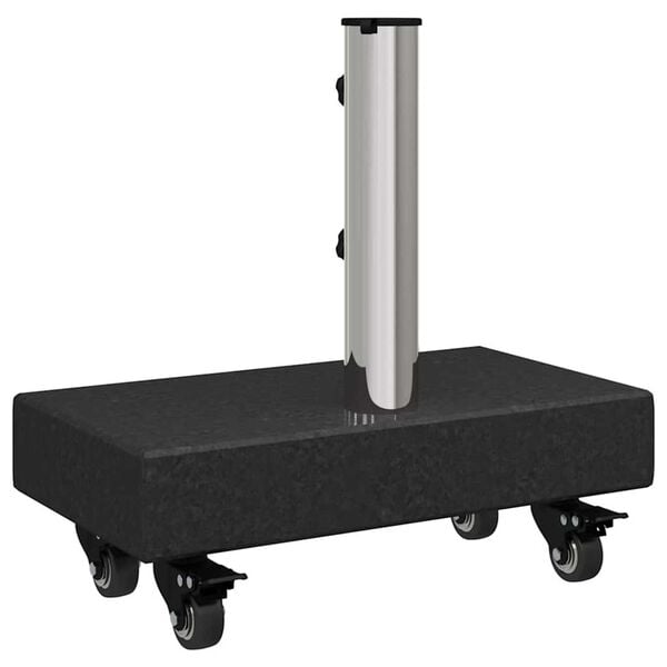 vidaXL Umbrella Base Black 45x25x8 cm Granite