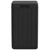 vidaXL Outdoor Garbage Bin Anthracite 38x38x65 cm PP