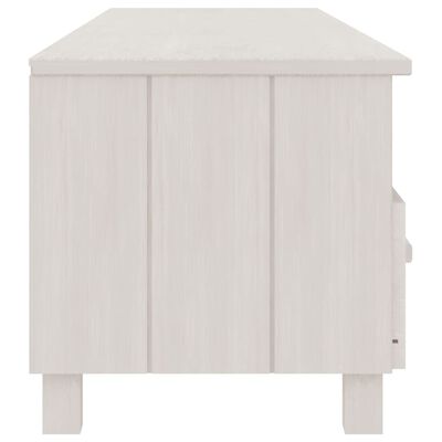 vidaXL TV Cabinet HAMAR White 158x40x40 cm Solid Wood Pine