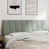 vidaXL Headboard Cushion "Hanko" Light Grey 152 cm Queen Velvet
